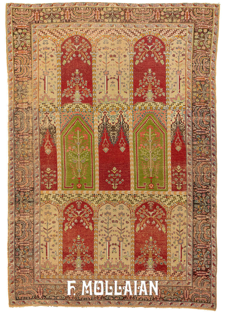 Antique Turkish Panderman Rug n°:72646462